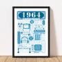1964 Personalised 60th Birthday Fact Poster, thumbnail 3 of 9