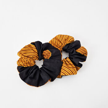Two African Print Scrunchies | Tunde Print, 4 of 5