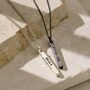 Personalised Men's Silver Bar Necklace, thumbnail 1 of 6