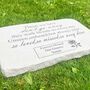 Personalised Large Rose Garden Memorial Stone 38cm X 27cm, thumbnail 3 of 11