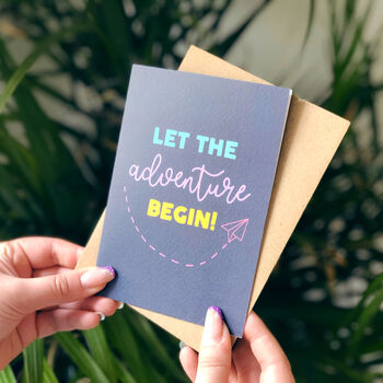 Congratulations Card 'Let The Adventure Begin', 6 of 6