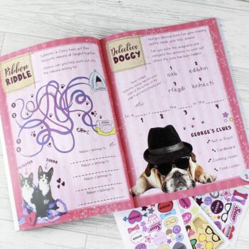 Personalised Animals Activity Book With Stickers, 9 of 10