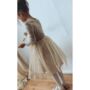 Champagne Gold Christmas Party Tutu Dress, thumbnail 2 of 7