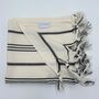 Bodrum Hammam Towel Monochrome Multi Stripe, thumbnail 3 of 8