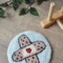 Funny Plaster Design Punch Needle Coaster, thumbnail 4 of 5