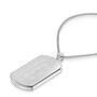 Large Dog Tag With Plate Stainless Steel, thumbnail 4 of 6