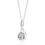 Sterling Silver Number 21 Charm Necklace, thumbnail 2 of 6