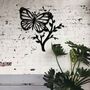 Metal Butterfly On Branch Art Metal Garden Decor, thumbnail 4 of 10