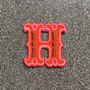 Letter H Alphabet Iron On Patch, thumbnail 2 of 4