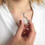 Christmas Photo Gift Teardrop Locket Necklace, thumbnail 1 of 4