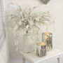 Large White Lily Vase With Crackled Glazed, thumbnail 2 of 5