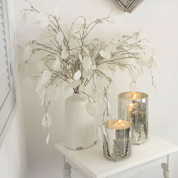 Large White Lily Vase With Crackled Glazed, 2 of 5