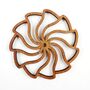 Set Of Four Wooden Wave Coasters In A Gift Box, thumbnail 5 of 7