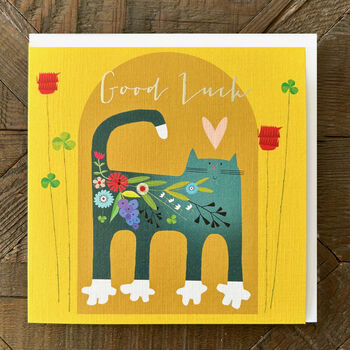 Silver Foiled Good Luck Card, 4 of 5