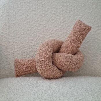 Boucle Love Knot Cushion, 5 of 7