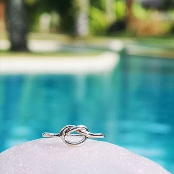 Silver Infinity Knot Ring, 8 of 9