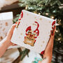 Personalised Christmas Santa Claus Wrapping Paper, thumbnail 2 of 2