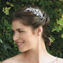 Silver Or Rose Gold Plated Crystal Bridal Hair Clip, thumbnail 7 of 10