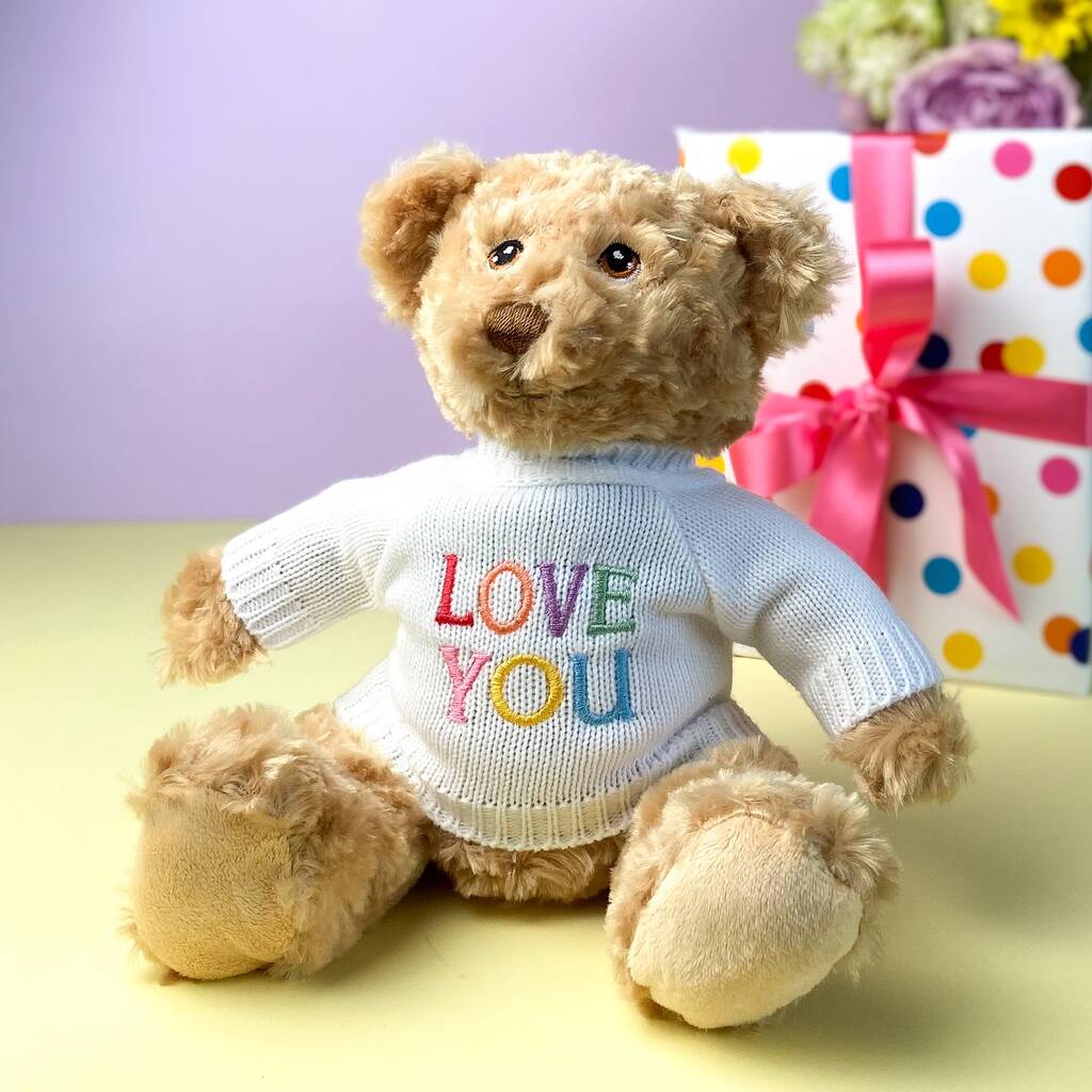 Keeleco Recycled Dougie Gift Bear 'Love You', 1 of 4