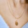 Sunbeam Etched Pendant Necklace, thumbnail 2 of 6