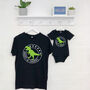 Personalised Father And Child Dinosaur T Shirt Set, thumbnail 2 of 4