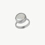 Signet Baroque Pearl Silver Signet Ring, thumbnail 1 of 6