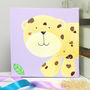 Jungle Pastel Animal Canvas, Hand Painted, thumbnail 8 of 12