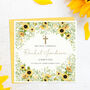 Communion, Christening, Confirmation Card Sunflowers, thumbnail 1 of 3