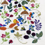 Birds, Bugs And Berries, Hand Embroidery Kit, thumbnail 2 of 12