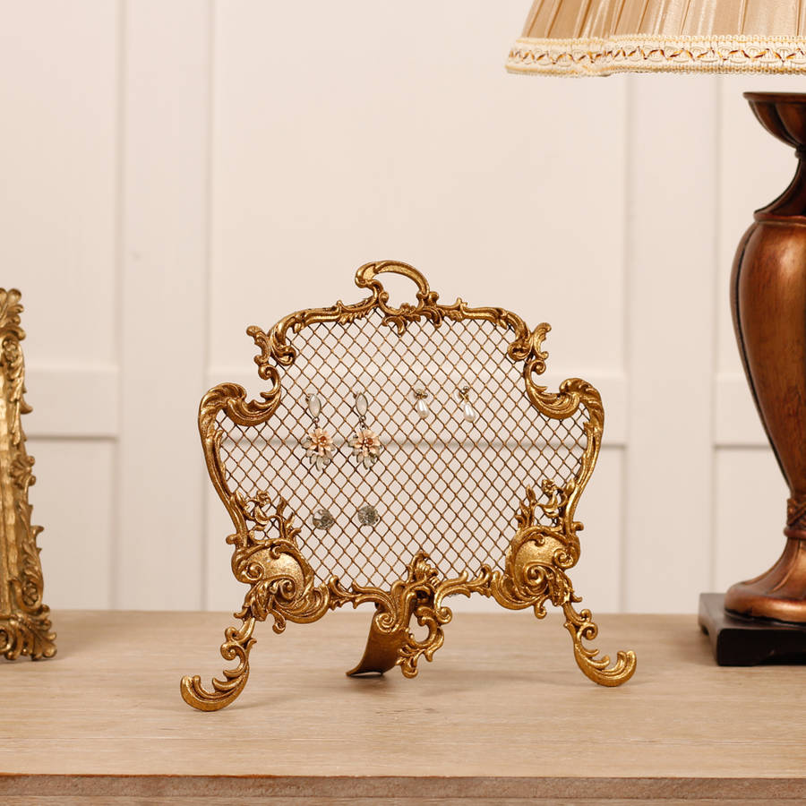 Rococo Gold Mesh Jewellery Hanger By Dibor