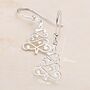 Sterling Silver Christmas Tree Earrings, thumbnail 6 of 8