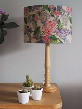 Pink And Blue Lilac Handmade Lampshade, 5 of 8
