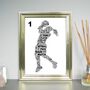 Netball Personalised Print, thumbnail 1 of 5