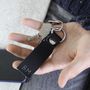 Handmade Leather Loop Keyring For Him, thumbnail 1 of 6