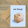 Box Of Virtual Hugs Personalised Cute Greeting Card, thumbnail 2 of 2