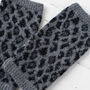 Leopard Knitted Wrist Warmers, thumbnail 10 of 10