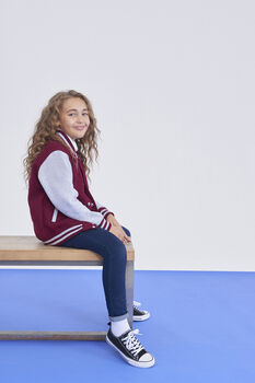 Personalised Kids Name Varsity Jacket, 4 of 10