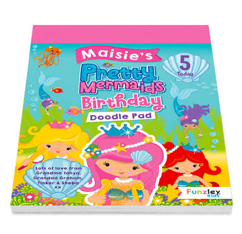 Personalised Mermaid Birthday Memory Skills Flash Cards, 6 of 7
