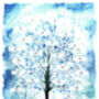 Winter Blue Personalised Family Tree Print, thumbnail 4 of 8