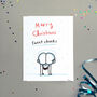 Sweet Cheeks Christmas Card, thumbnail 1 of 2