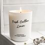 Fresh Cotton Linen Soy Wax Candle – Clean Laundry Scent, thumbnail 3 of 4