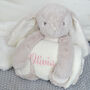 Personalised Bunny Baby Blanket, thumbnail 1 of 3