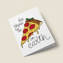 'Let There Be Pizza On Earth' Funny Christmas Card, thumbnail 4 of 5