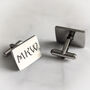 Personalised Cufflinks With Engraved Initials, thumbnail 2 of 4
