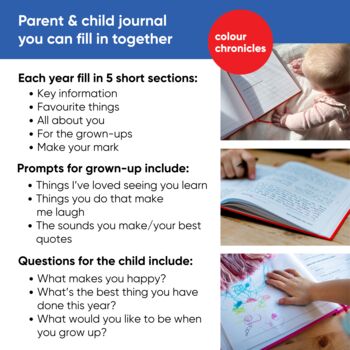 Baby's 1st Christmas Gift Childhood Memory Journal Blue, 5 of 12