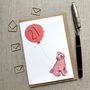 Personalised Labradoodle Birthday Card, thumbnail 3 of 6