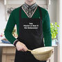 Personalised Black 100% Cotton Chef's Apron, thumbnail 3 of 4
