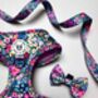 Candy Floral Adjustable Padded Dog Harness, thumbnail 4 of 10