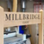 Double Post Engraved Oak Free Standing House Sign, thumbnail 5 of 5