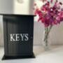 Black Wooden Key Box Cabinet Wall Mounted Freestanding, thumbnail 1 of 11